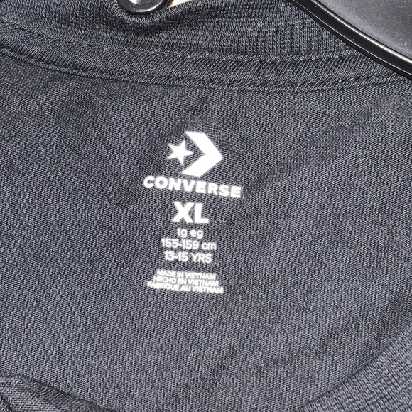 Girls Converse long sleeve top ( worn once ) - Picture 2 of 8